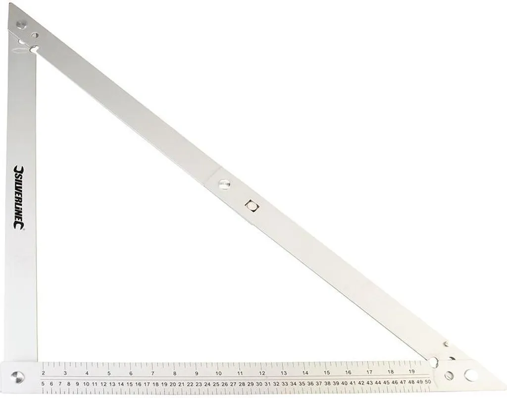 Équerre de Maçon Triangle d'Angle Pliable 600mm en Aluminium Robuste