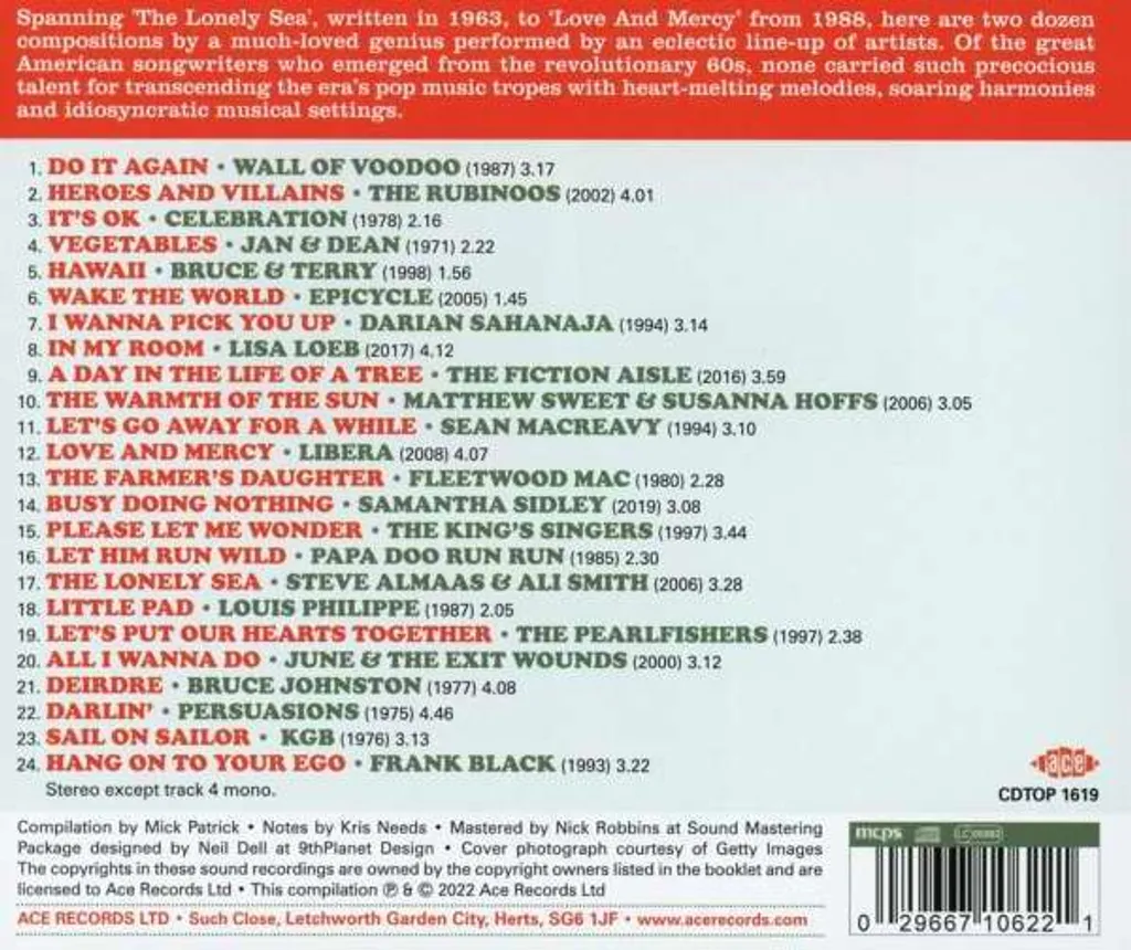 Do It Again chansons de Brian Wilson arrangements originaux et inédits - 2