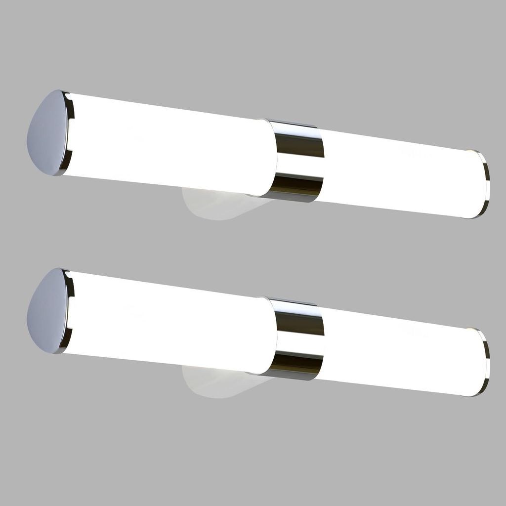 ZMH LED zrkadlové svetlo zrkadlová lampa 2ks chrómové Obrázok produktu 