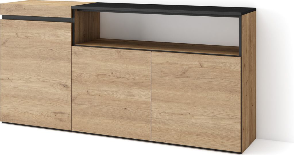COZY Credenza, Mobile, Cucina, 150x35x75cm, 3 Porte, grande Immagine del prodotto 