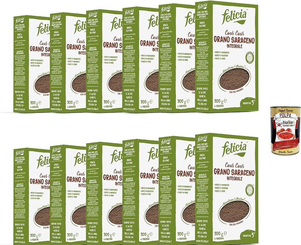 Felicia, Pasta Cous Cous di Grano Saraceno Integrale, Produktbild 