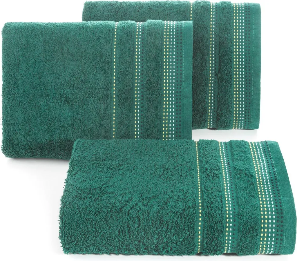Pola Asciugamano Doccia 70x140 in Spugna Cotone 100% Verde Scuro Premium