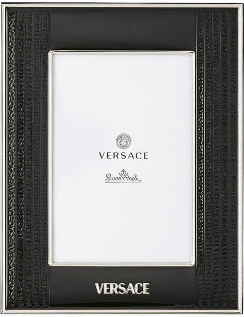 Rosenthal Versace Bilderrahmen Frames VHF10 - Black-Black, Bilaminiert Sterling Silver, 10 x 15 cm, 69197-321637-05731