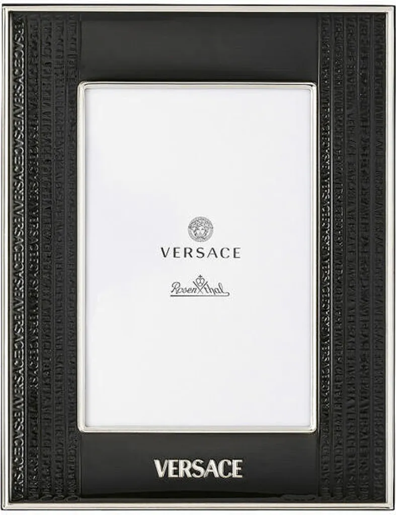 Cadre Photo Anti-Ternissement Rosenthal Versace Argent et Noir 10x15