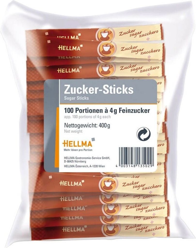 Pałeczki cukrowe Hellma - 100 sztuk Zdjęcie produktu 