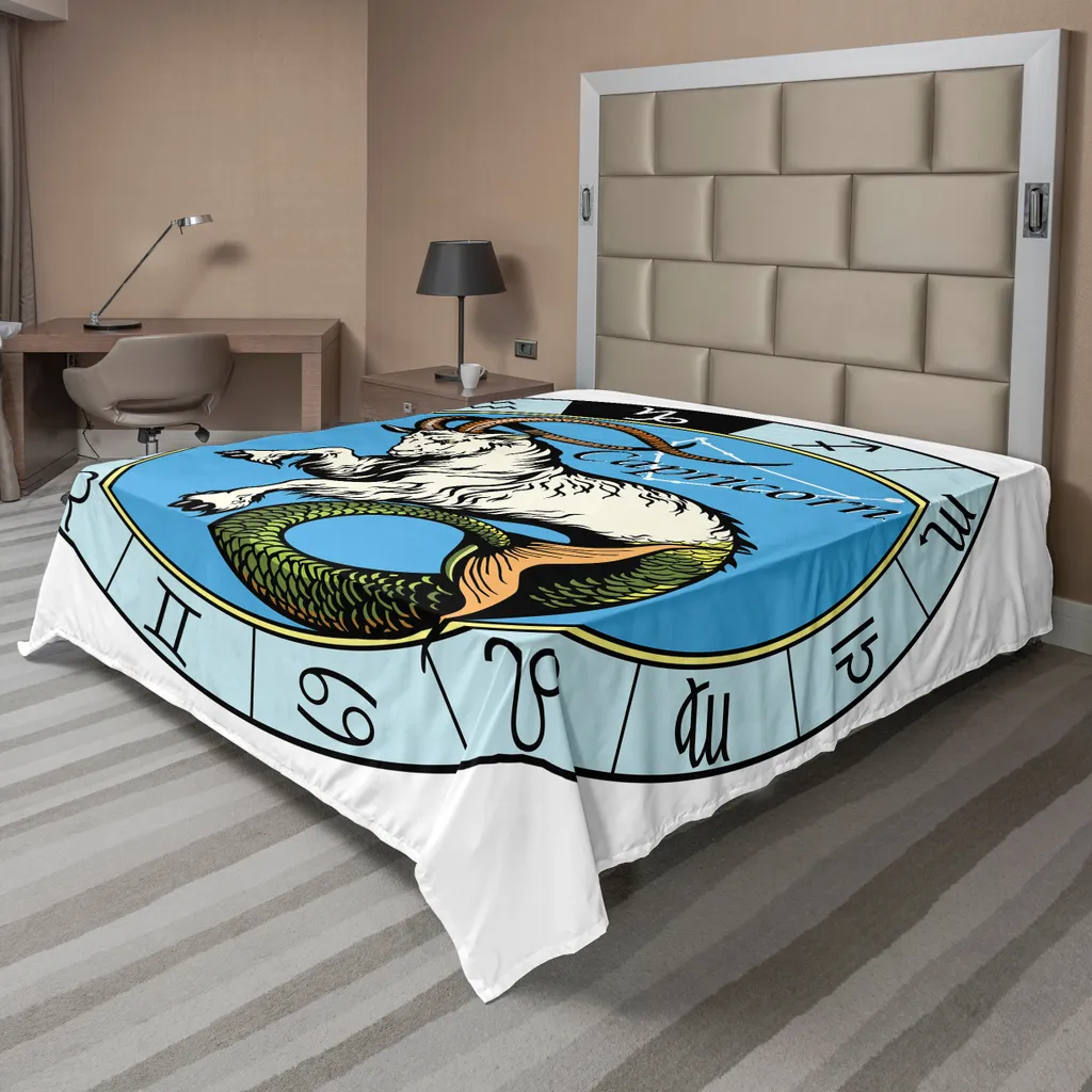 Drap de Lit Capricorne Anti-Pli et Doux : Literie Décorative Durable