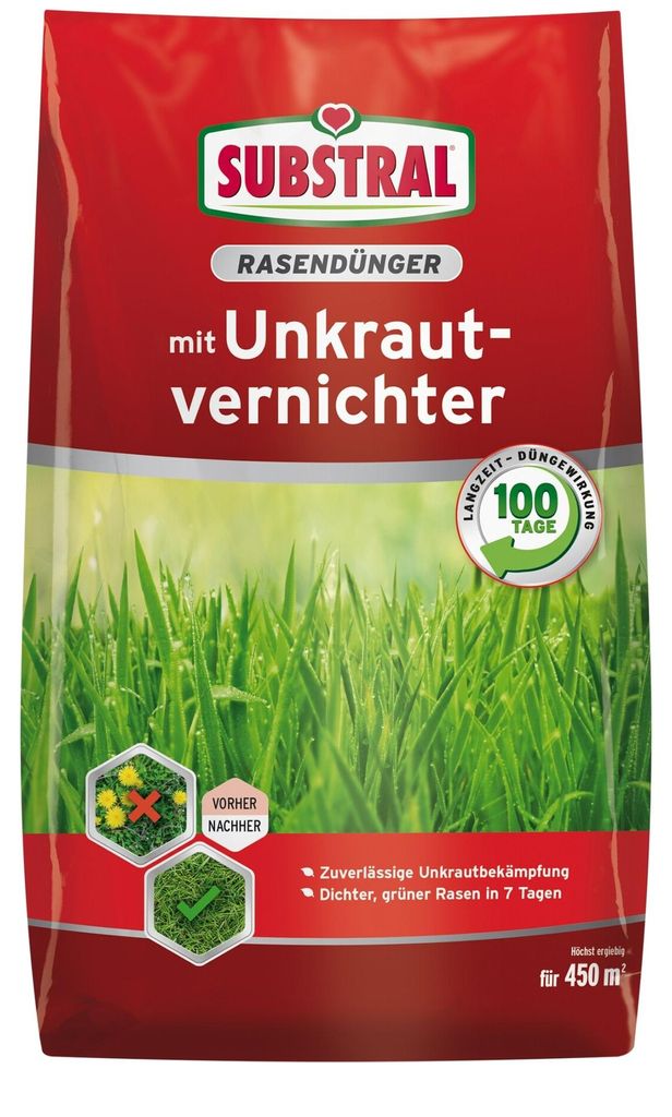 Substral Rasendünger mit Unkrautvernichter für 450 m² 9 kg Produktbild 