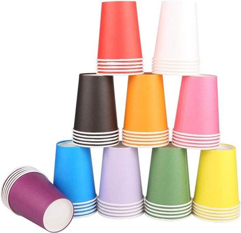 Kartonene Keramik-Becher-Set für heiße Getränke - 200 Stück - 250 ml - Weihnachtsbecher