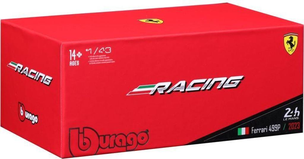 Ferrari Racing 499P LMH #51 Rouge 1:43 BBURAGO Image du produit 