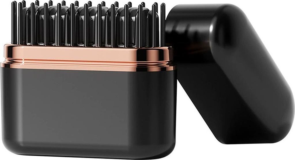 Mini-Haarglätter, wiederaufladbar, kabellos und tragbar, drei Temperaturstufen, automatische Abschaltung, ideal für Zuhause und unterwegs.