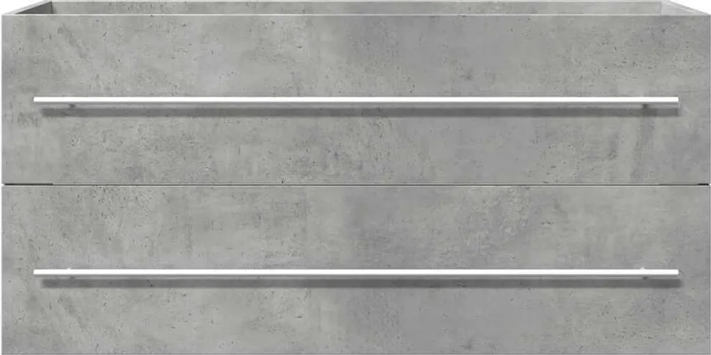 Mobile Bagno 100x38,5x48 cm Grigio Cemento Maison Exclusive | Offerta - 4