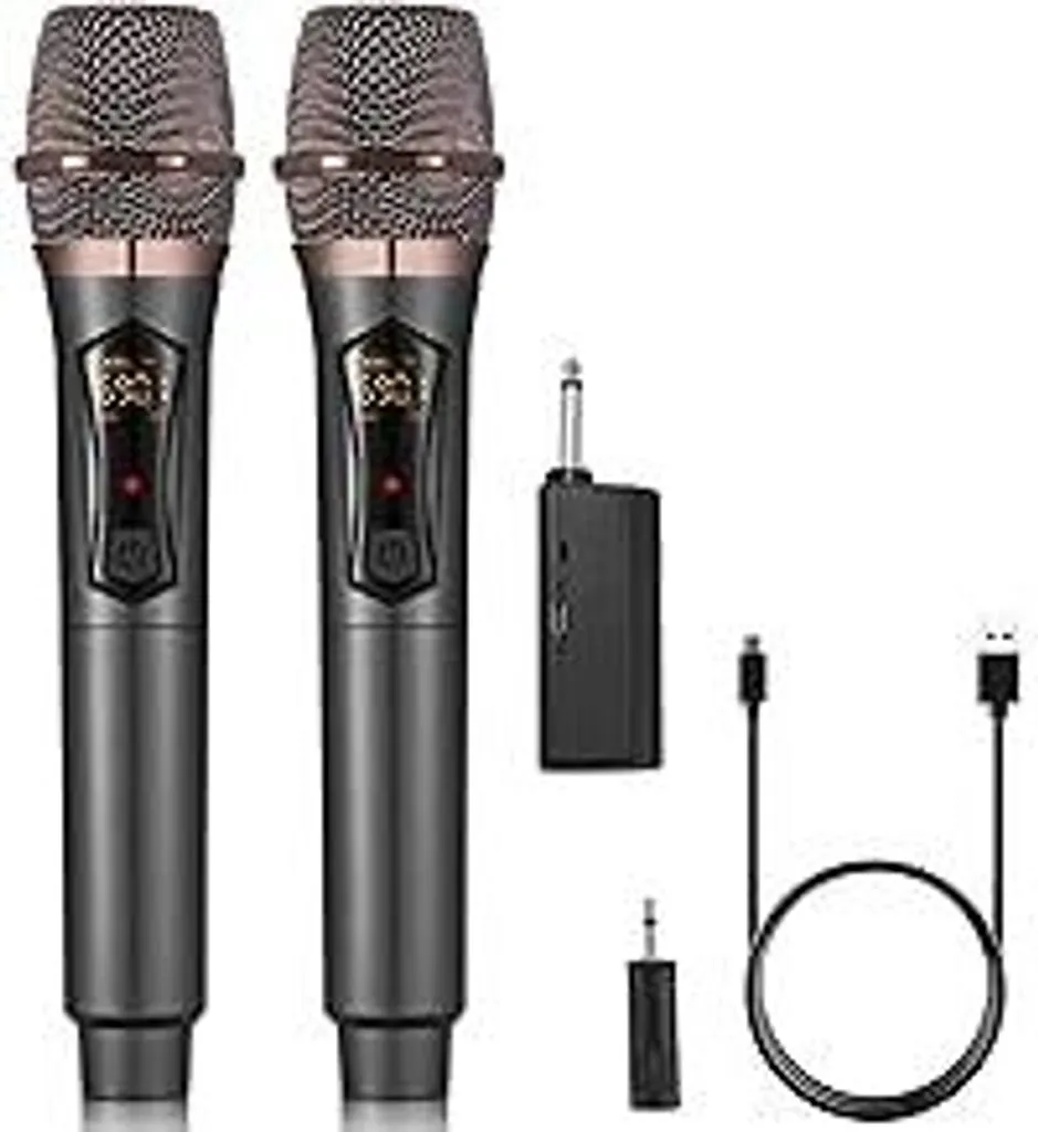 Sistema Microfonico Wireless Professionale ALPOWL WXM-B Nero UHF