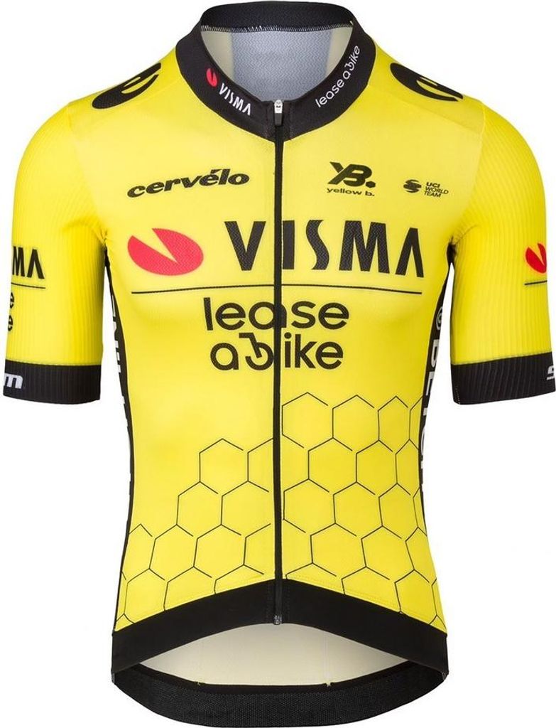 Tvl Team Visma Lease A Bike Premium Aero 2025 Kurzarm-radtrikot Gelb M Herren Gelb M