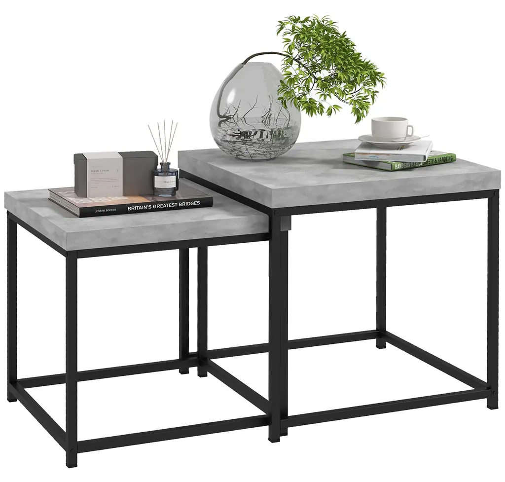 Table basse gigogne grise : gagnez de la place dans votre salon Lot 2