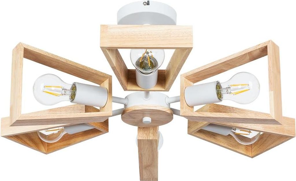 ARTE LAMP Hängelampe – Deckenleuchte für Vorraum mit drei weißen Metall-Lampenfassungen und Lampenschirmen – Hängeleuchte LED mit Kabel.Col...