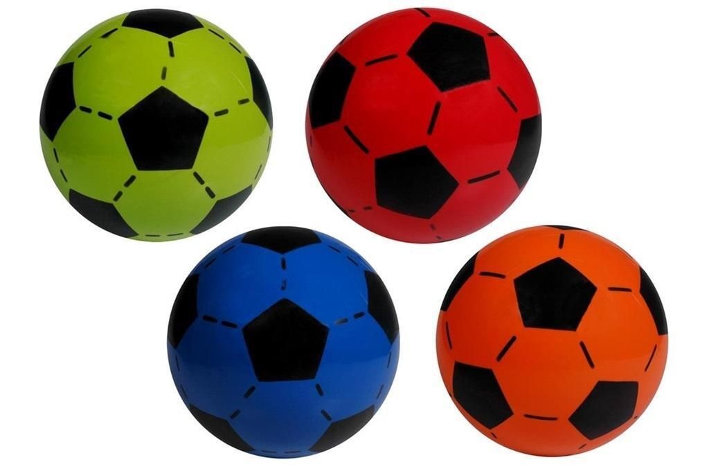 Fußball aus strapazierfähigem PVC, 23 cm Durchmesser, in Produktbild 
