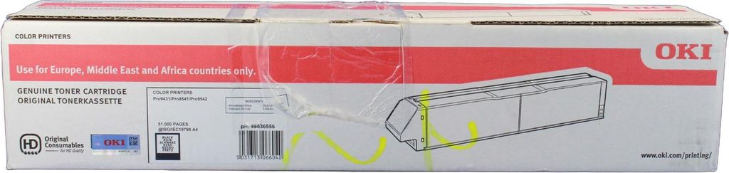OKI Schwarz - original - Tonerpatrone - für OKI PRO9431, Pro9541, PRO9542