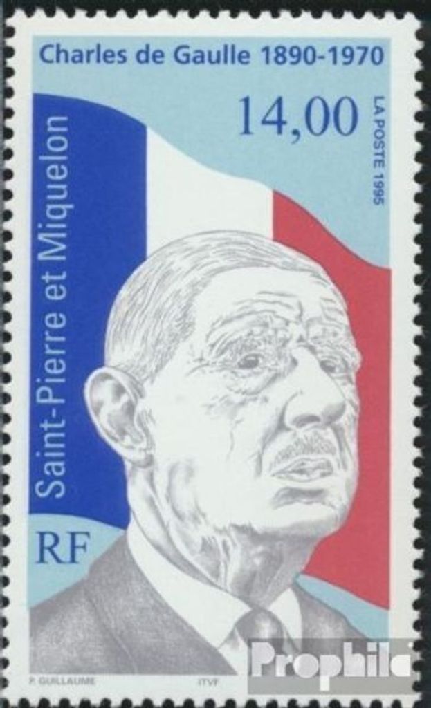 Briefmarken St. Pierre und Miquelon 1995 Mi 701 (kompl.Ausg.) postfrisch Charles de Gaulle