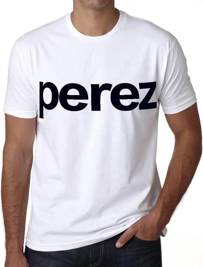 Herren Grafik T-Shirt Perez Öko-Verantwortlich Vintage Jahrgang Kurzarm Lustige Druck Geburtstag Geschenk Mann