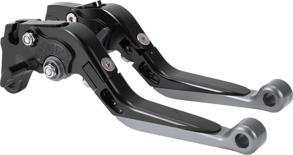 Kurze Lange Brems- und Kupplungshebel für Yamaha WR125X 09-15 Verstellbare Motorrad Lenker Bremshebel Aluminiumlegierung Schwarz Griff Titan End