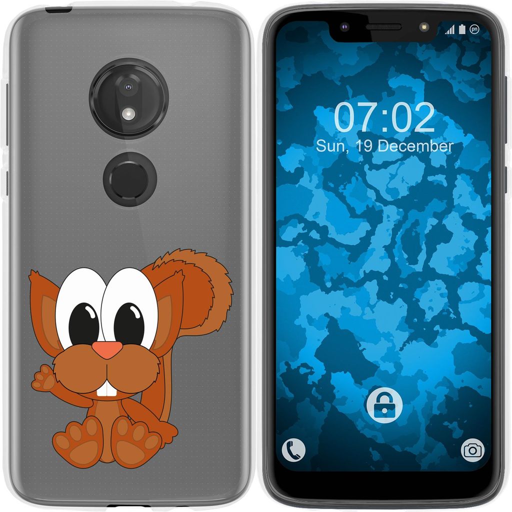 PhoneNatic Case kompatibel mit Motorola Moto G7 Play Silikon-Hülle Cutiemals M8