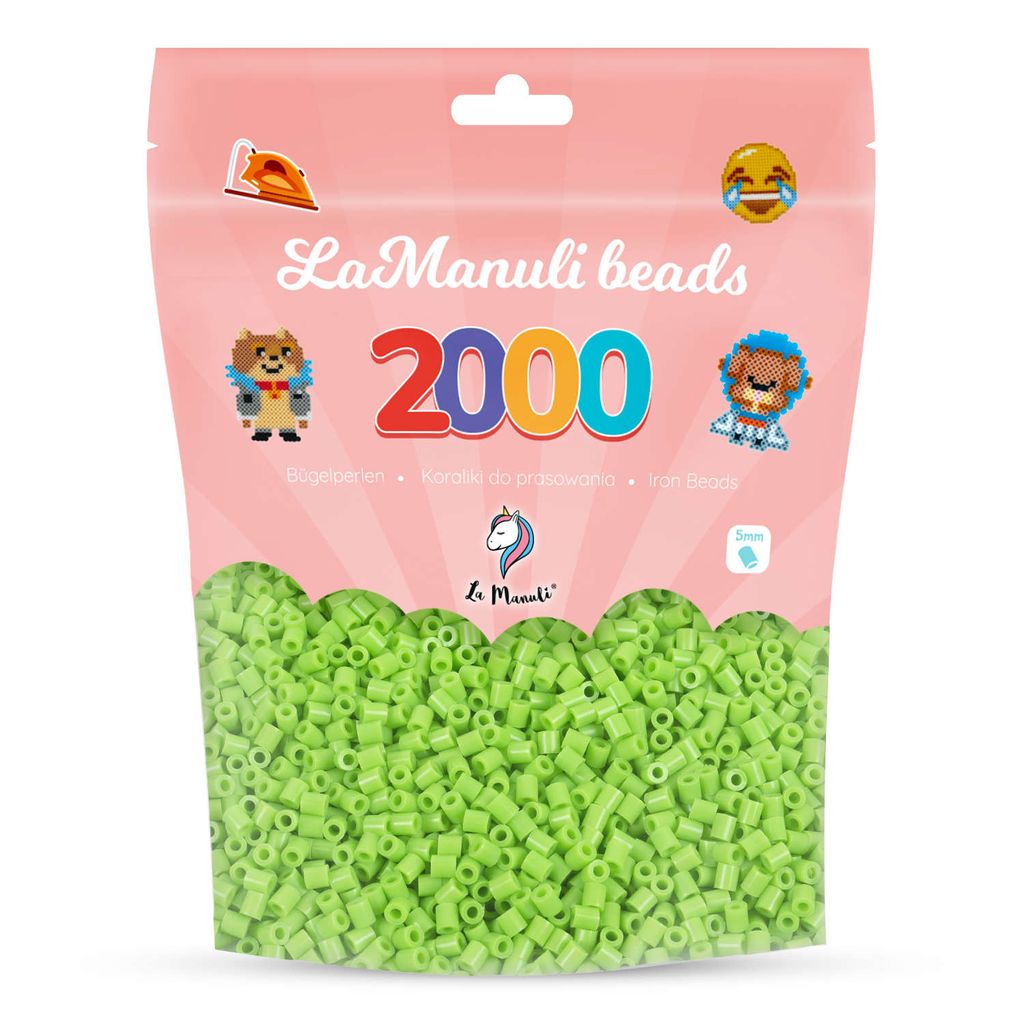 La Manuli Nažehľovacie korálky Green 2000 Midi Ø 5 mm Obrázok produktu 