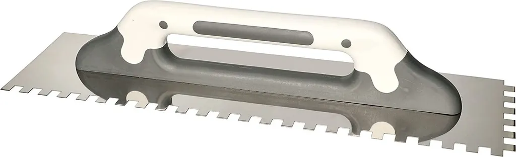 Spatule dentée 480x130mm en acier inoxydable pour colle et carrelage