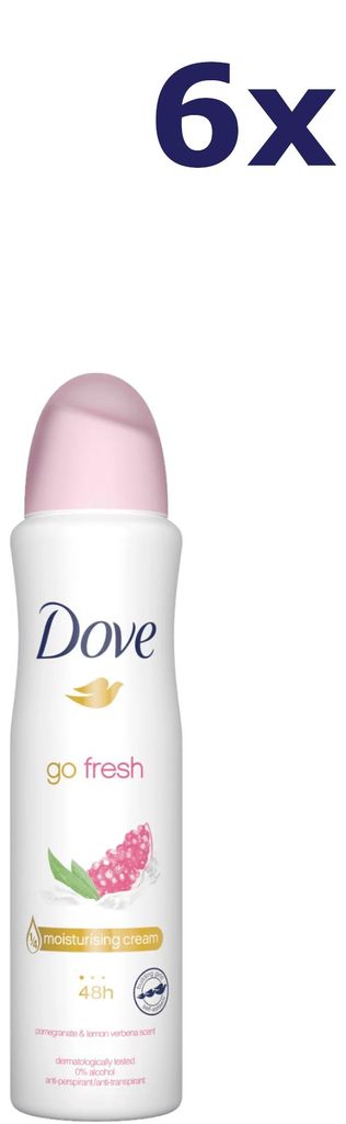 6x Dove Deospray Go Fresh Granatapfel 250 ml