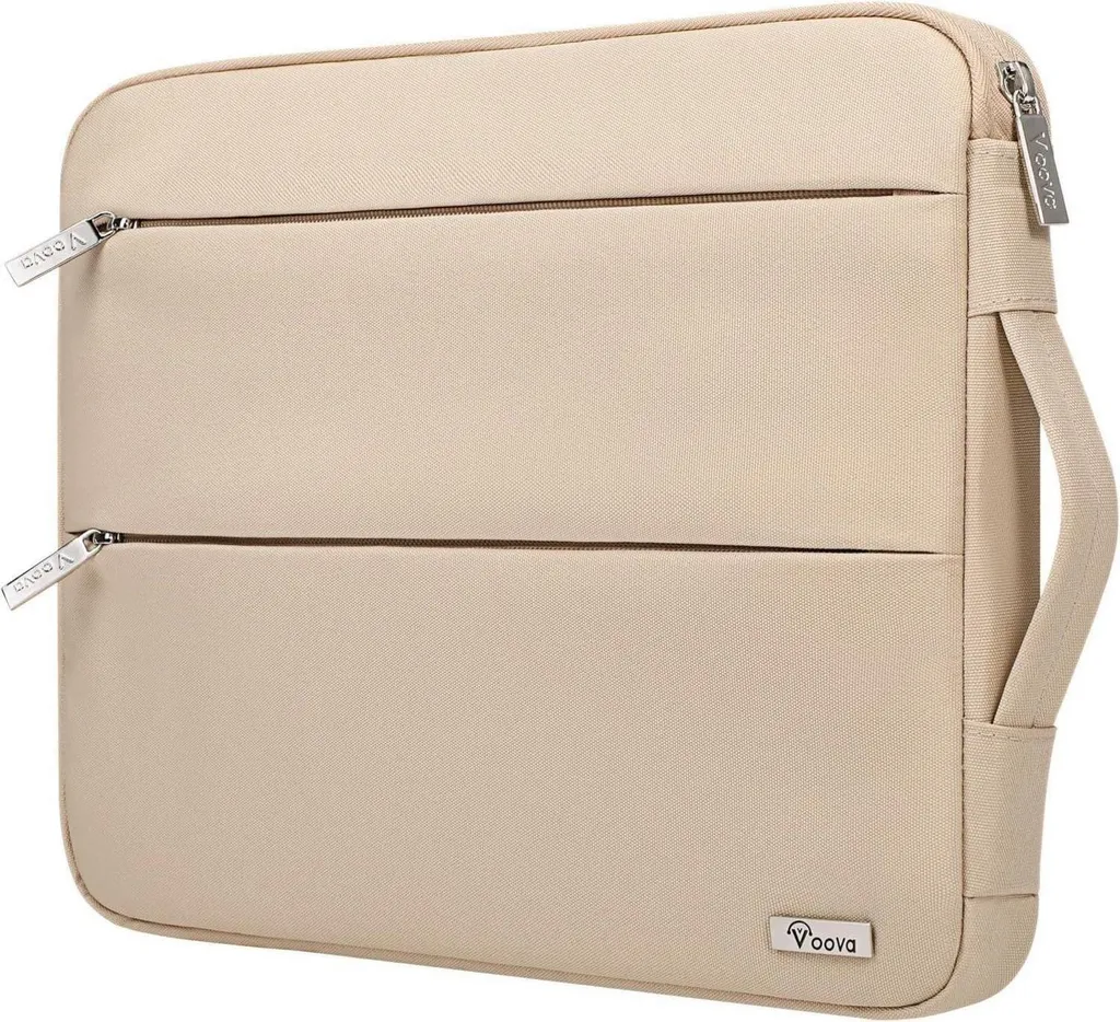 Voova Laptop Sleeve 11.6 13.3 pollici MacBook Air Pro Borsa Sleeve Beige