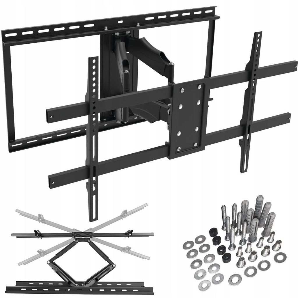 King Mount TV Wandhalterung KG-1028 | 42" - 100" | Vesa 200x100 - 800x400 | 45.5 kg | Schwarz