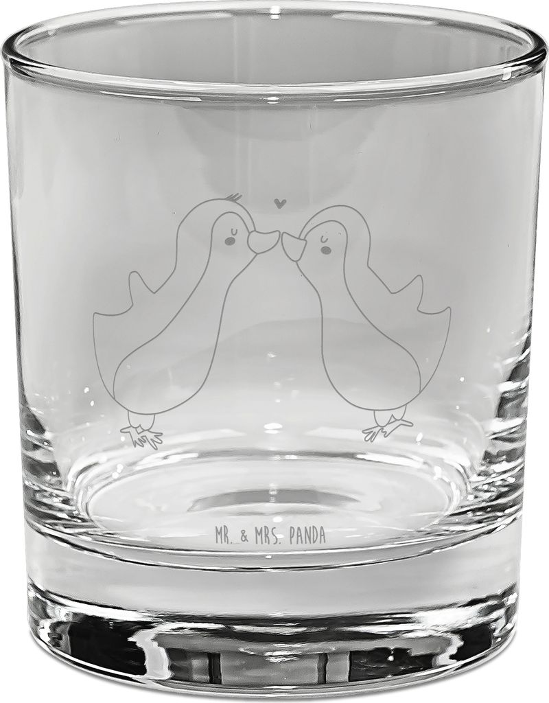 Mr. & Mrs. Panda Cocktailglas Pinguin Liebe - Transparent - Geschenk, Ehefrau, Glas, Trinkglas, Gin, Tumbler, Geschenkidee, Love, Vertraut, Freundin