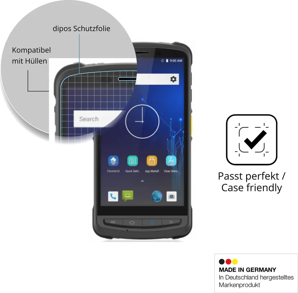 3x Pellicola per Gigaset GS370 protettiva, rivestimento al 100