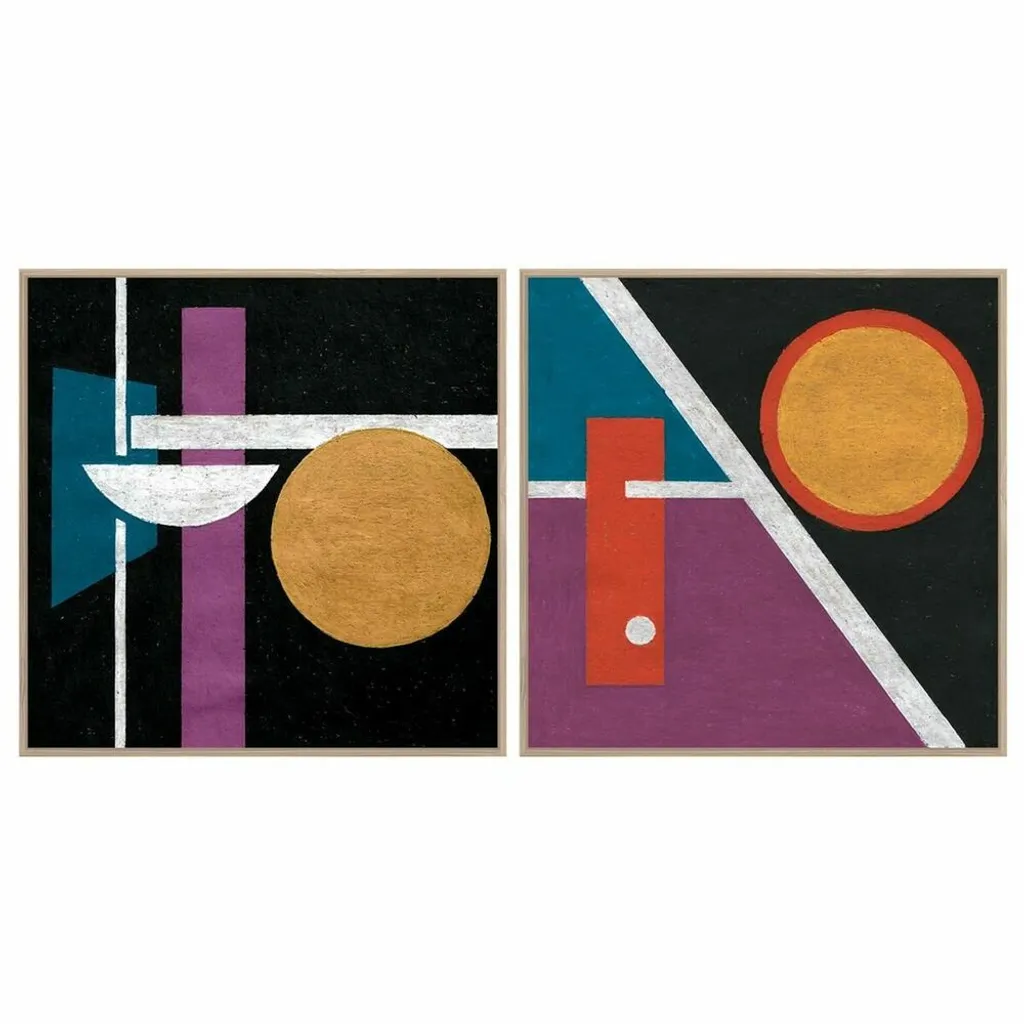 Tableau Abstrait Moderne 83x83 cm : Habillez vos Murs Vides (2 pcs)