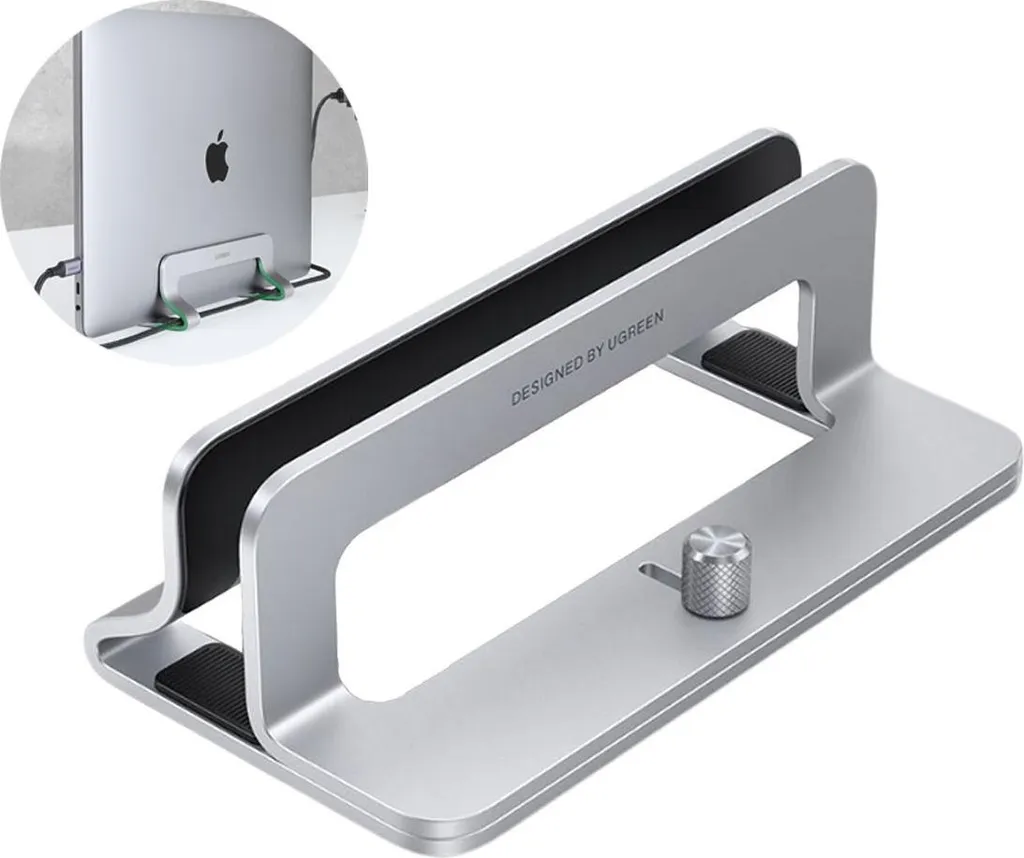 Support Vertical PC Portable Aluminium Ajustable avec Base Thermique Stable - 13