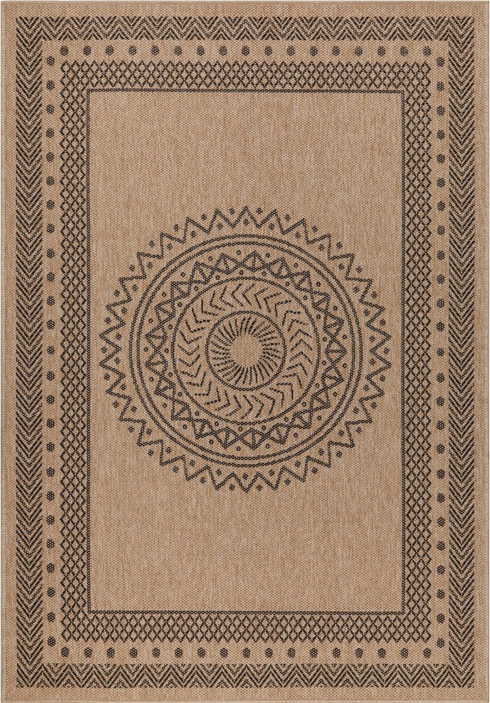 Outdoor Teppich DHAKA Schwarz 240 x 340 cm