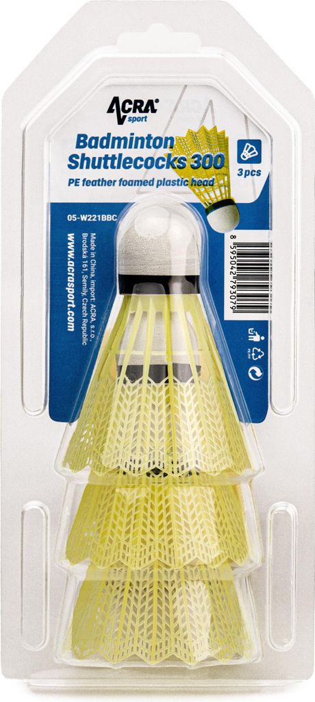 Acra Badmintonbälle 3 Stück – Freizeit