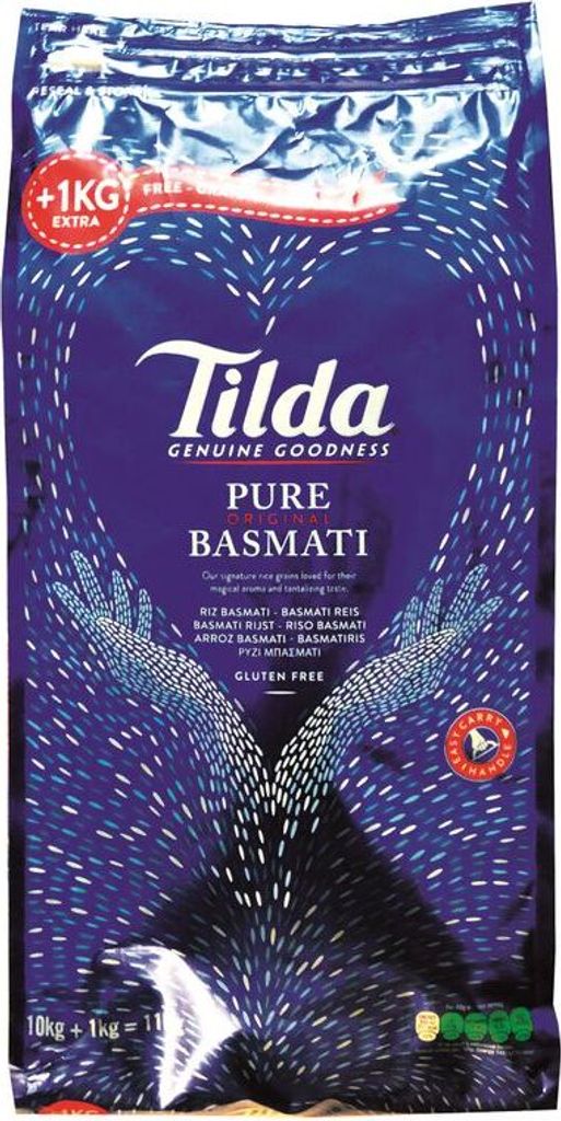 Riz Tilda Basmati, 10 kg + 1 kg = 11 kg Image du produit 