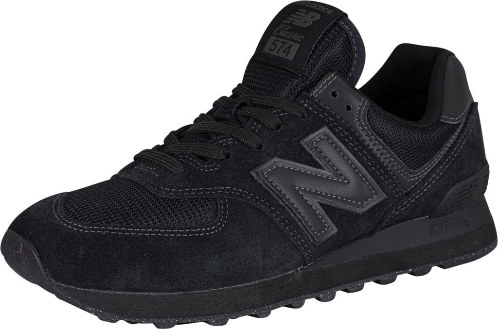 New Balance 574 Core Wildleder-Trainer, Schwarz 46.5 EU
