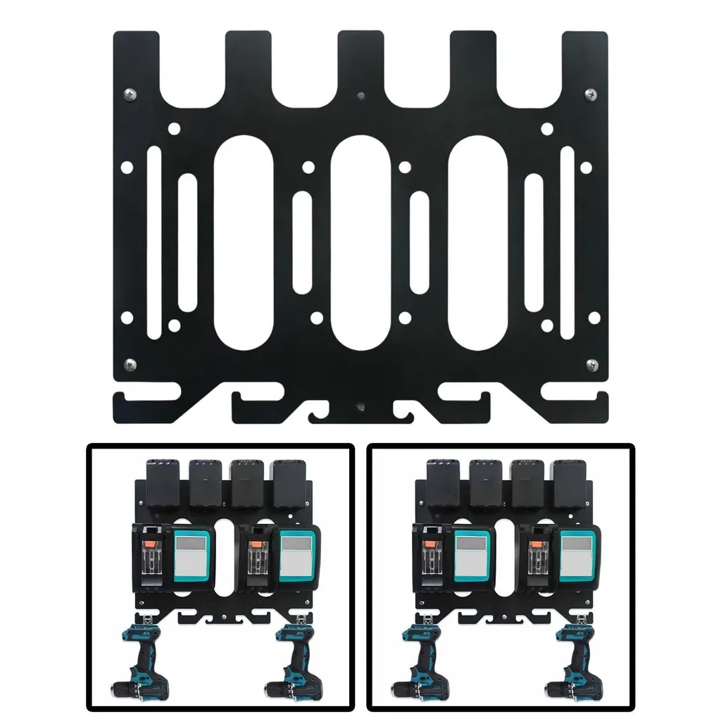 Support de Rangement Mural pour Batterie Makita 18V et Station de Charge