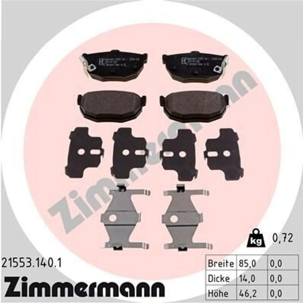 Kit plaquettes de frein auto pour Insight RD GK et Cerato