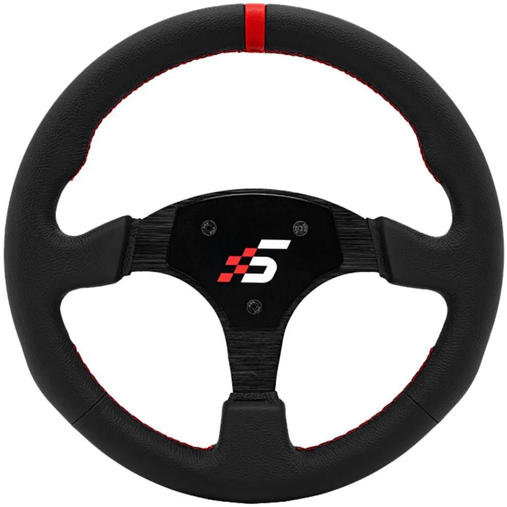 Volant SIMAGIC 330mm en cuir premium - Finition ronde sans moyeu HUB