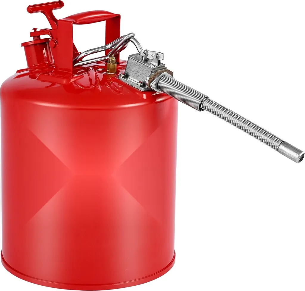 Bidon anti-explosion 19L : stop aux fuites et vapeurs inflammables rouge