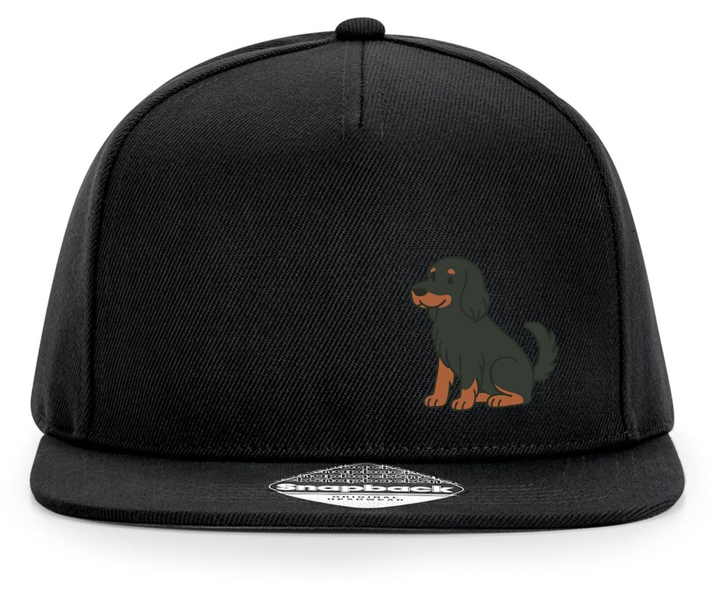 Huuraa Cappy Mütze Gordon Setter Comic Gordi Black Polyester Snapback Kappe Geschenkidee