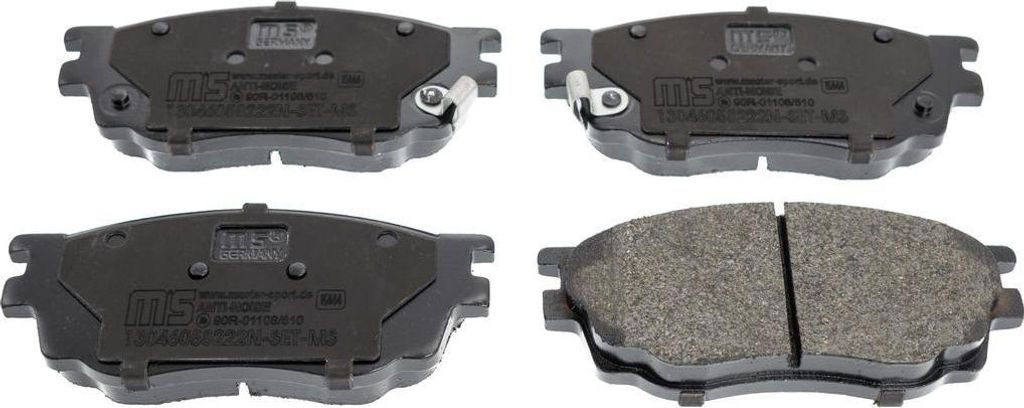MASTER-SPORT 13046058222N-SET-MS Bremsbeläge, Bremsklötze Vorderachse für MAZDA 6 Hatchback (GG)
