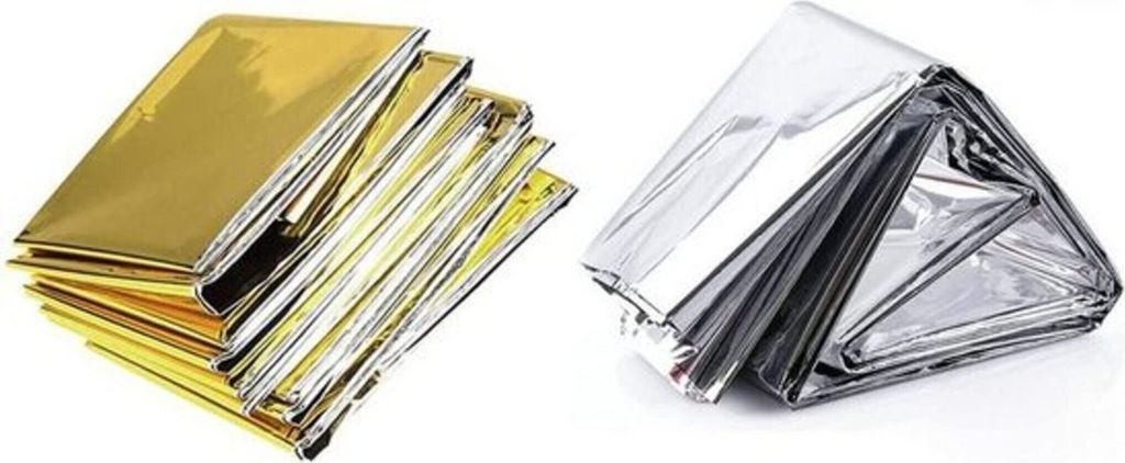 Medi-Inn Rettungsdecke Rettungsfolie gold | silber 160 x Produktbild 2