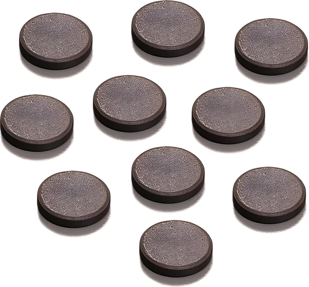 Aimant disque pour tableau et loisirs Ø 14 mm noir fixation robuste