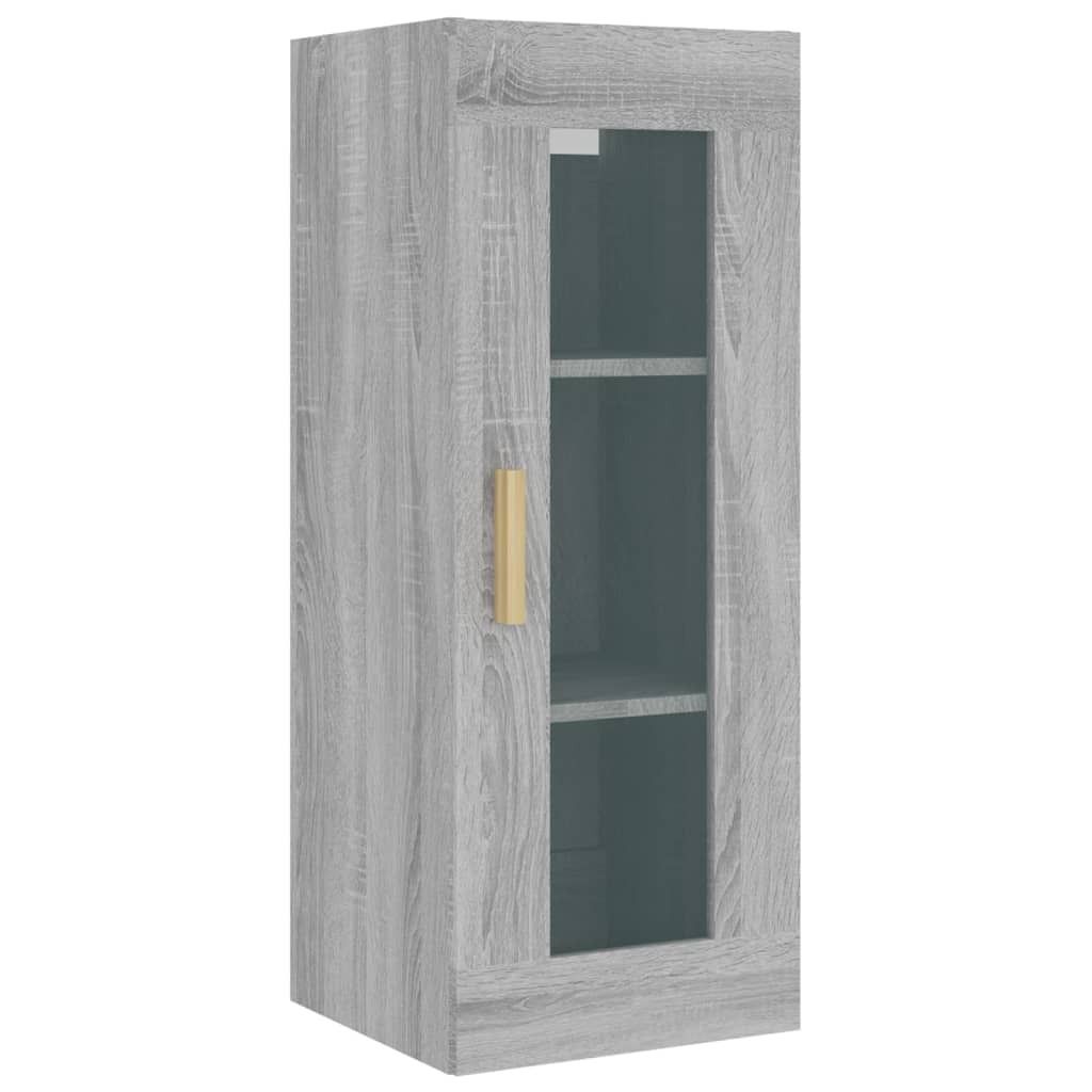 Hängeschrank Grau Sonoma 34,5x34x90 cm