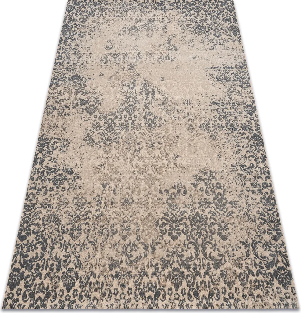 Tapis laine JADE OSTA beige antistatique et durable vintage 85x160