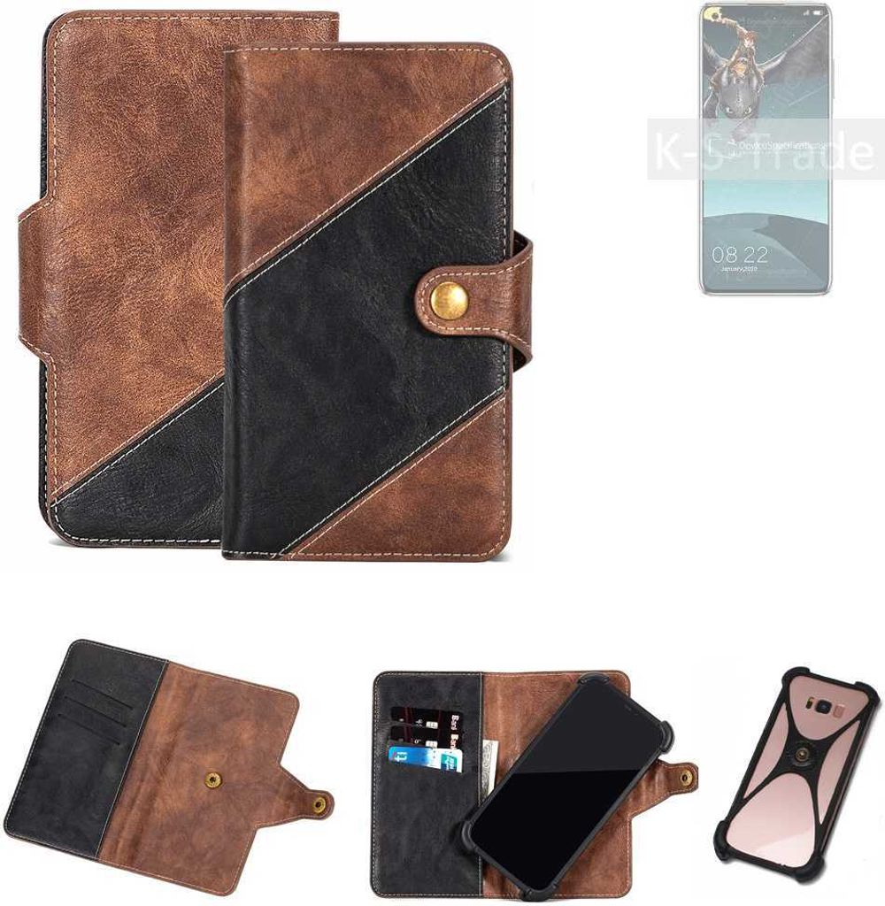 K-S-Trade Handyhülle Schutzhülle Bookstyle Case kompatibel mit Elephone E10 Pro Klapphülle Cover Hülle Schutztasche 1x