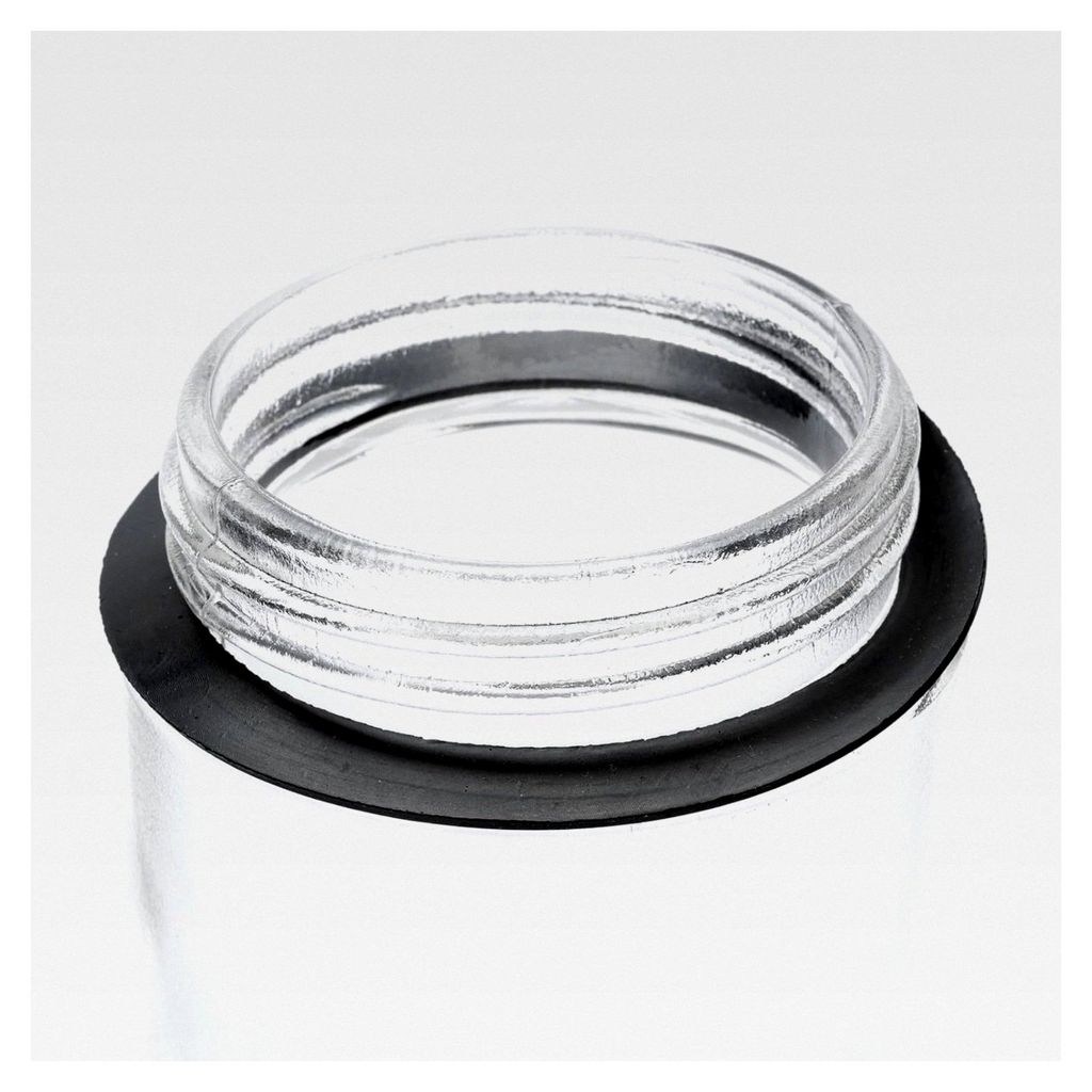 Ersatzglas Lampenschirm klar mit Dichtung, Gewindeglas Ø100mm / Gewinde 80mm H160mm 60W für Außenbereich